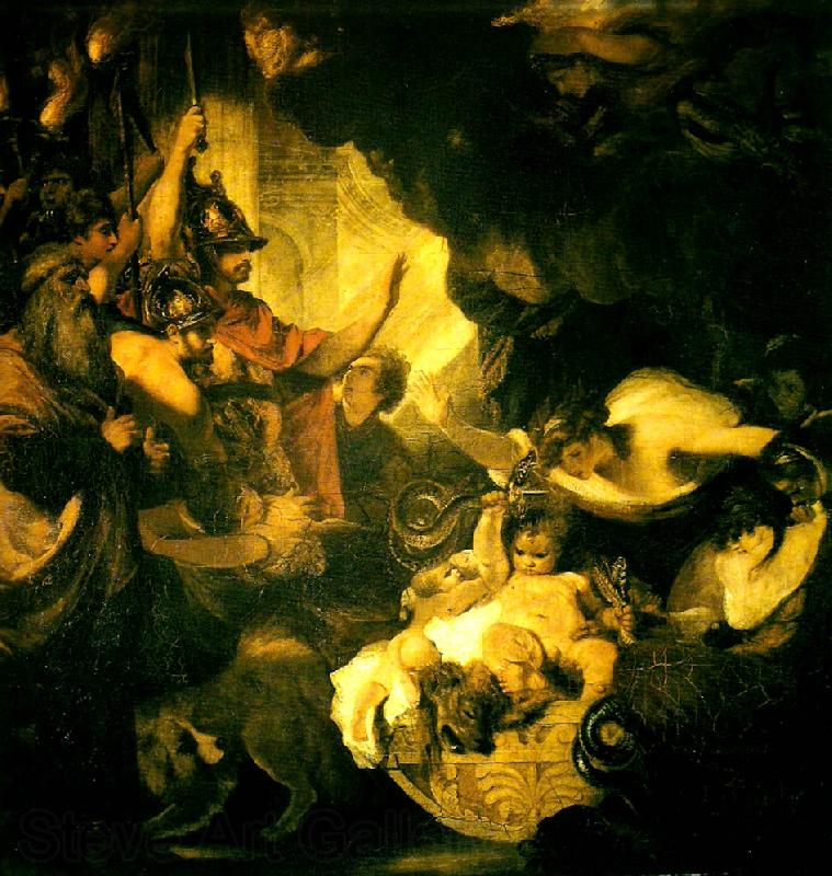 Sir Joshua Reynolds the infant hercules Spain oil painting art